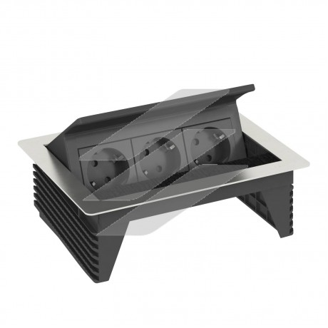Розеточный блок DBK, 3x 2р+E 250V~, кабель 3.0м, белый, OBO Bettermann